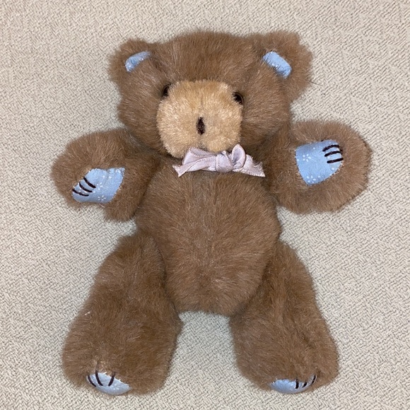 1987 - Vintage Gibson Greetings 8” fully moveable 5 jointed Teddy Bear - Picture 2 of 4